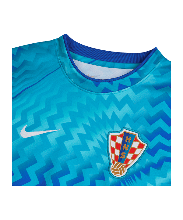Nike HNS Croazia Prematch T-shirt CM 2026 Kids Blu C447 - blu