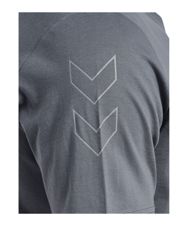 Hummel Elemental Chevron Cotton T-Shirt Grau F2864 - grau