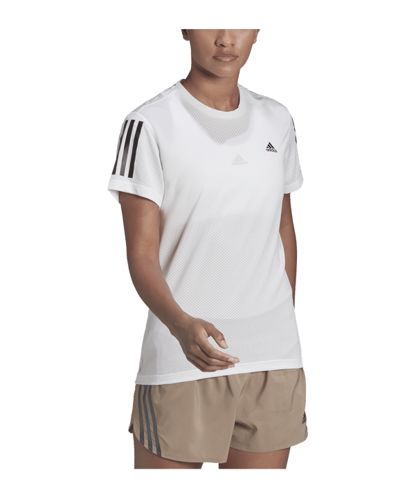 adidas Own Cooler T-Shirt Running Damen Weiss - weiss