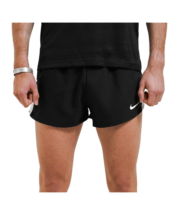 Nike Stock Fast 2 Short Running Schwarz F010 - schwarz