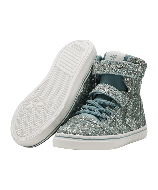 Hummel Slimmer Stadil Glitter Sneaker Kids Blau F7135 - blau