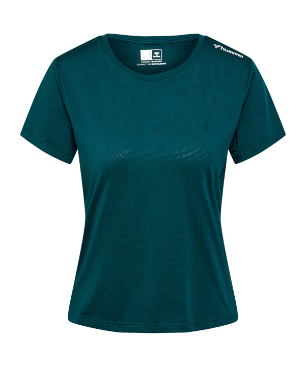Hummel Mt Aura Mesh T-Shirt Damen Blau F6470 - blau