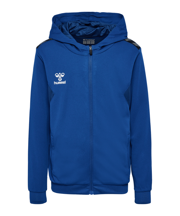 Hummel hmlAUTHENTIC PL Kapuzenjacke Kids Blau F7045 - blau
