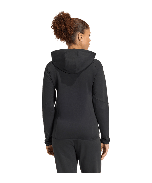 adidas Tiro Travel Hoody Damen Schwarz - schwarz