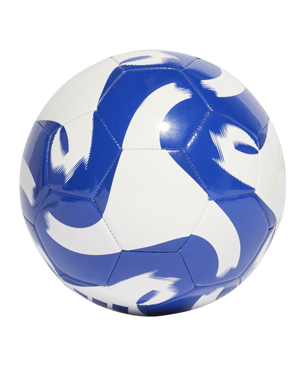 adidas Tiro Club Trainingsball Weiss Blau - weiss