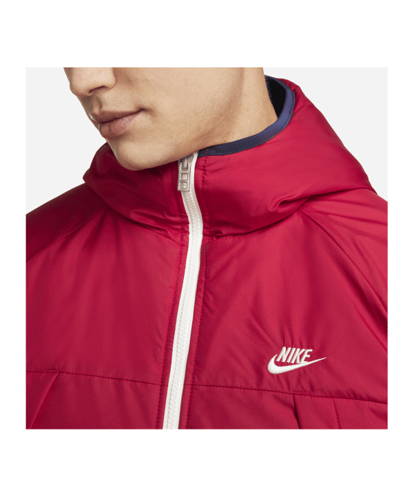 Nike Therma-FIT Legacy Reversible Jacke Rot F687 - rot