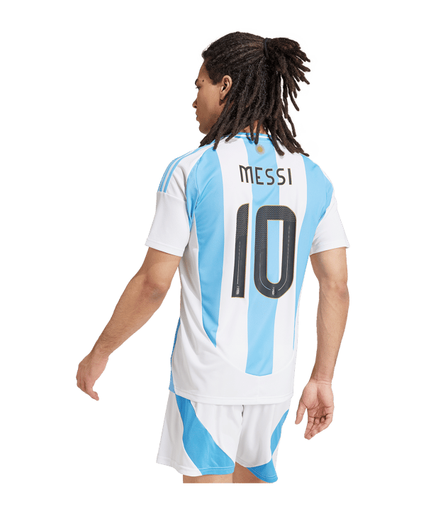adidas Argentinien Trikot Home Copa America 2024 Messi Weiss - weiss