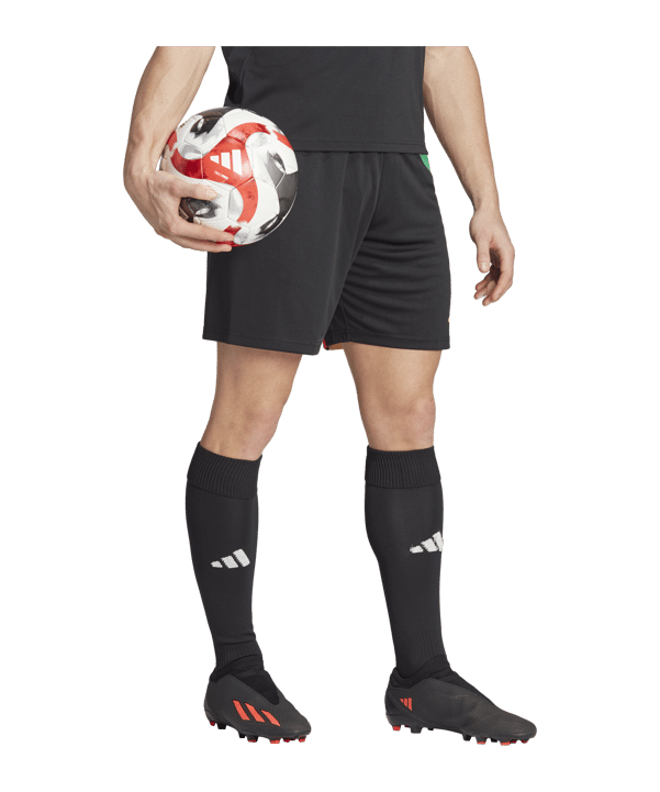 adidas Fortore 23 Short Schwarz Rot Gelb - schwarz
