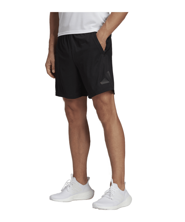 adidas Logo Trainingsshort Schwarz - schwarz