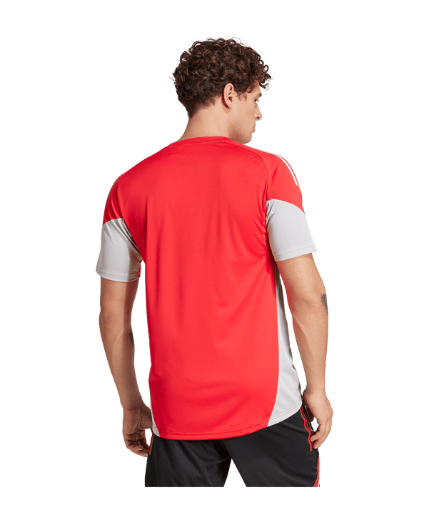adidas Tiro 25 Competition Trikot Rot Grau - lila