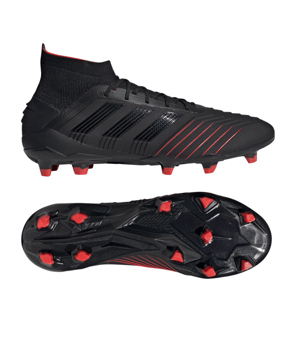 adidas Predator 19.1 FG Schwarz - schwarz