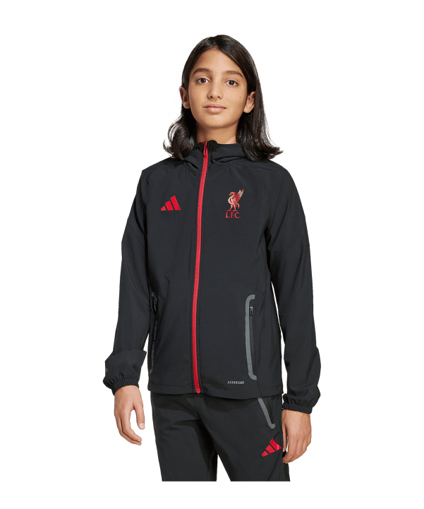 adidas FC Liverpool Tiro 25 Competition Jacke Kids Schwarz - schwarz
