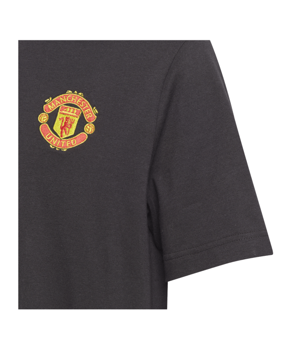 adidas Manchester United Graphic T-Shirt Kids Schwarz - schwarz
