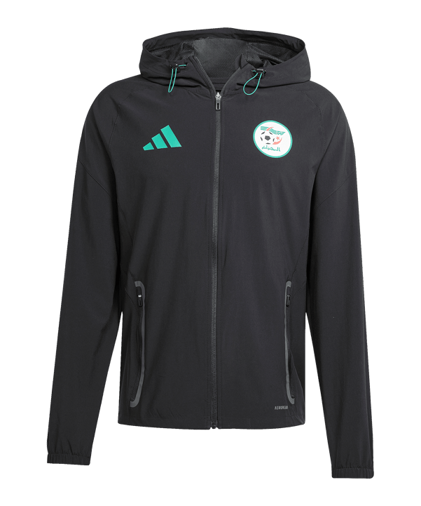 adidas FAF Algerien Tiro Tech Travel Jacke Schwarz - schwarz