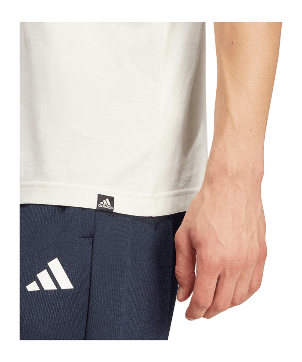 adidas Folded Graphic T-Shirt Weiß - weiss