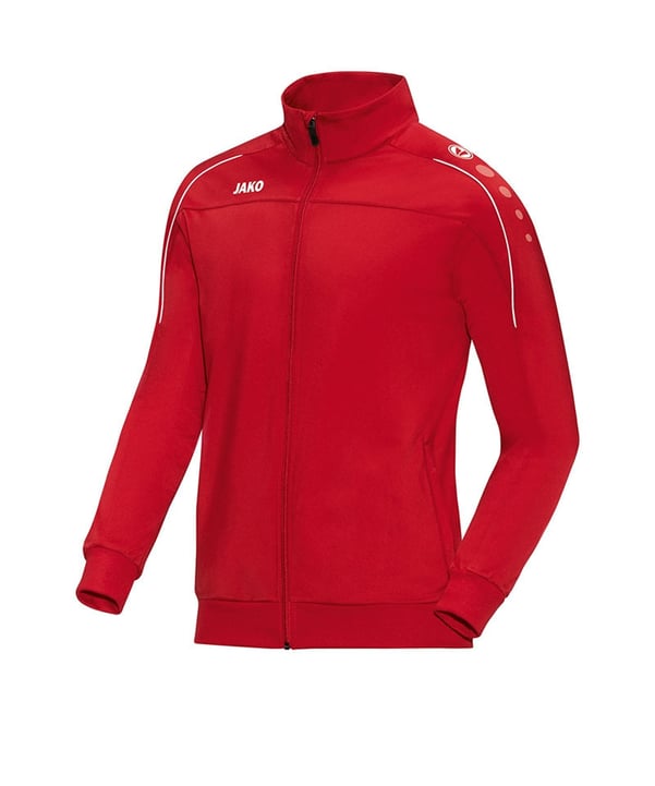 JAKO Classico Polyesterjacke Rot Weiss F01 - rot