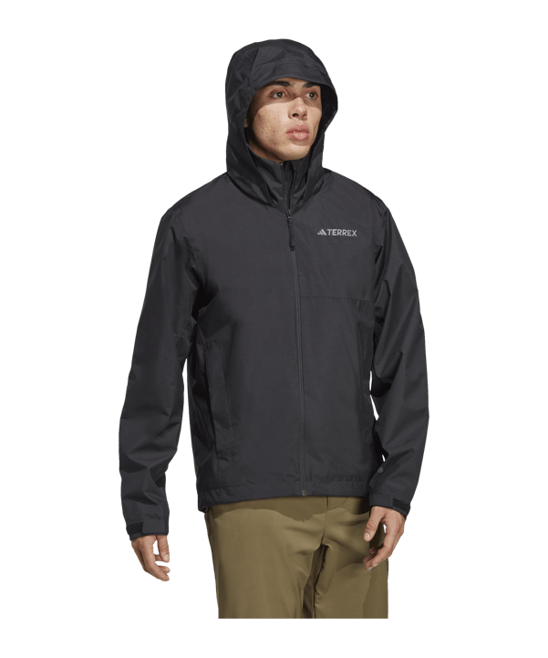 adidas Terrex Multi RAIN.RDY 2-Layer Rain Jacket Black - schwarz
