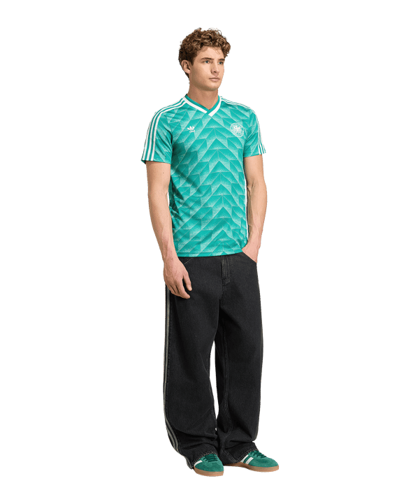 adidas DFB Germania Bringback 1990 Maglietta Away Verde - verde