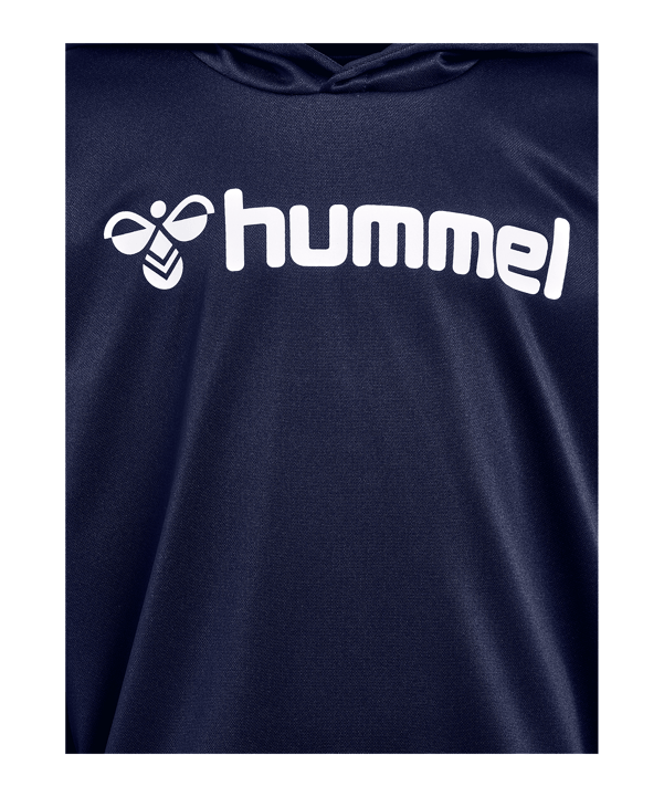 Hummel Logo Hoody Kids Blau F7026 - blau