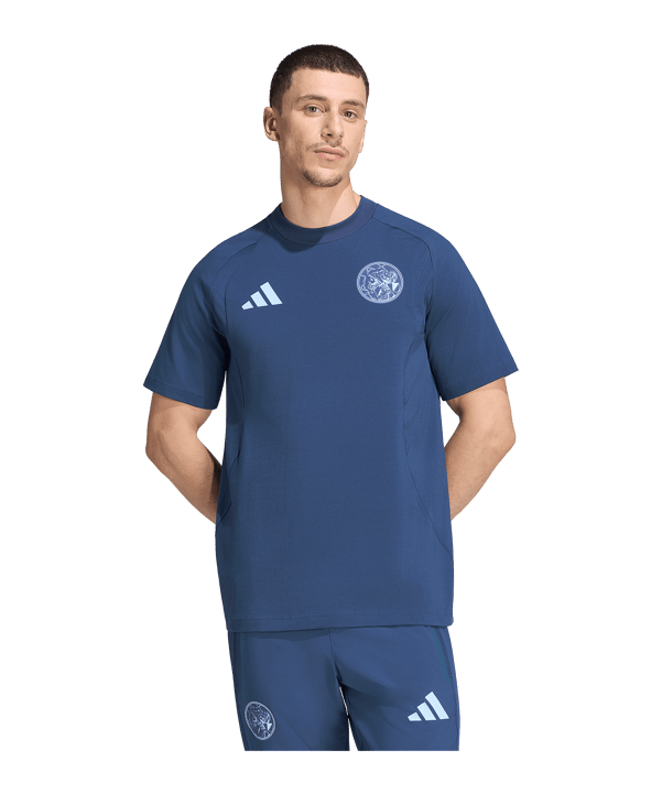 adidas Ajax Amsterdam Tiro Travel T-Shirt Blau