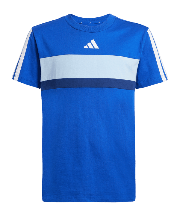 adidas Essentials Tiberio 3S T-Shirt Kids Blau - blau