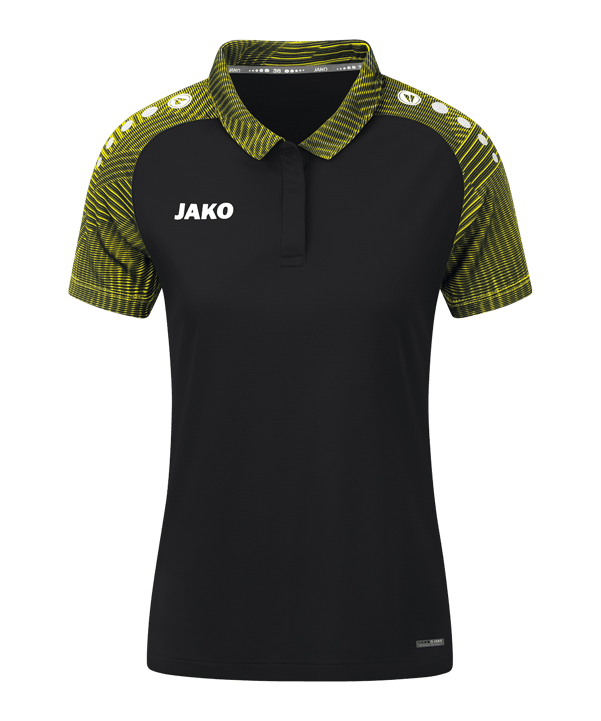 JAKO Performance Poloshirt Damen Schwarz Gelb F808