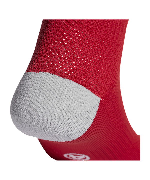adidas Milano 23 Strumpfstutzen Rot Weiss Grau - rot