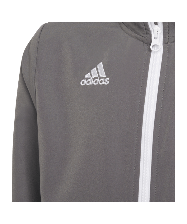 adidas Entrada 22 Präsentationsjacke Kids Grau - grau