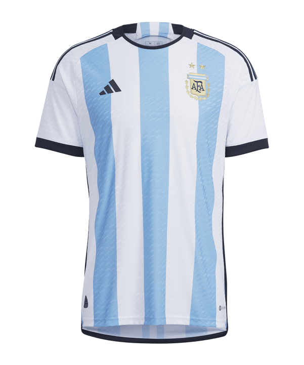 adidas Argentinien Auth. Trikot Home WM 2022 Weiss Blau - weiss
