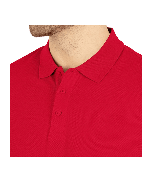 JAKO Doubletex Polo Rouge C100 - rouge