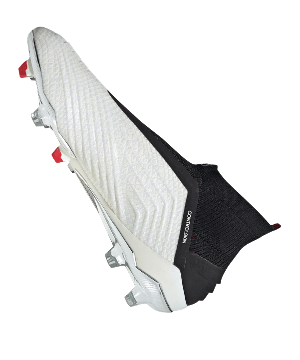 adidas Predator 19+ FG Pogba Weiss Schwarz - weiss