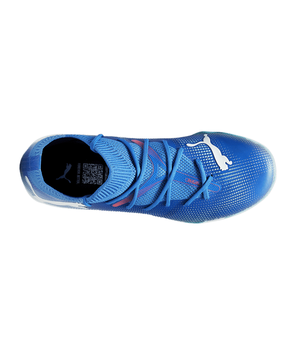 PUMA FUTURE 7 Match IT Halle Mid Formula Jr Kids Blau Weiss F01 - blau