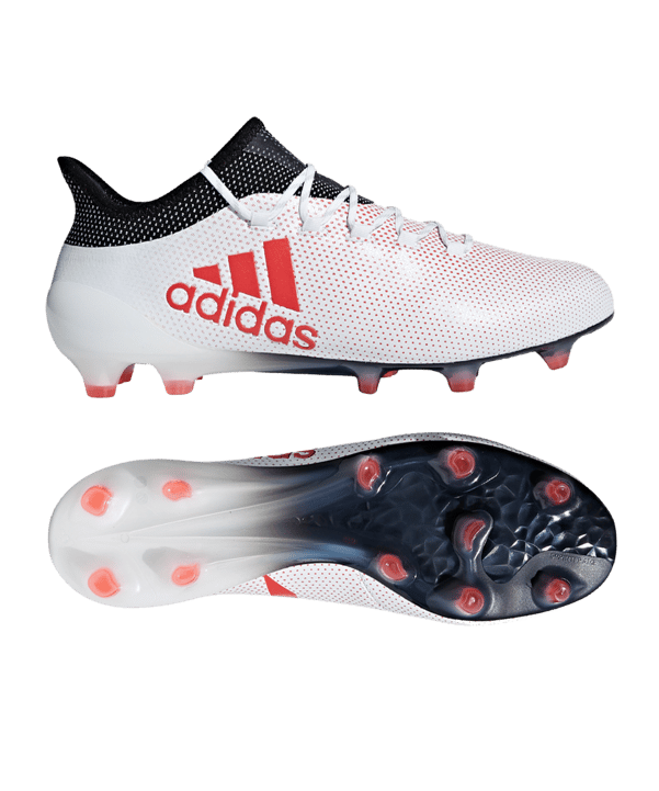 adidas X 17.1 FG Weiss Rot - weiss