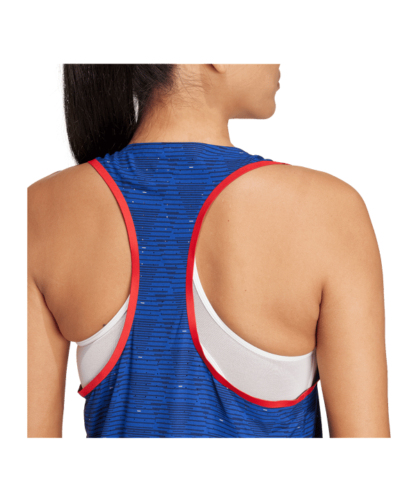 adidas Team Tanktop Damen Blau - blau