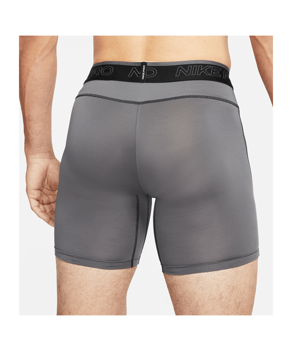 Nike Pro Short Grau Schwarz F068 - grau