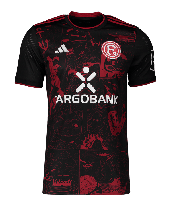 adidas Fortuna Düsseldorf Trikot Japan - Katana Schwarz - schwarz