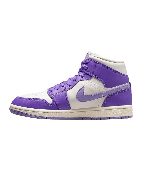 Jordan Air 1 Mid Damen Lila Weiss F504 - lila
