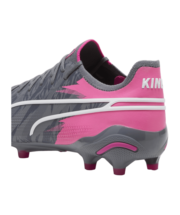 PUMA KING Ultimate Rush FG/AG Grau Pink F01 - grau
