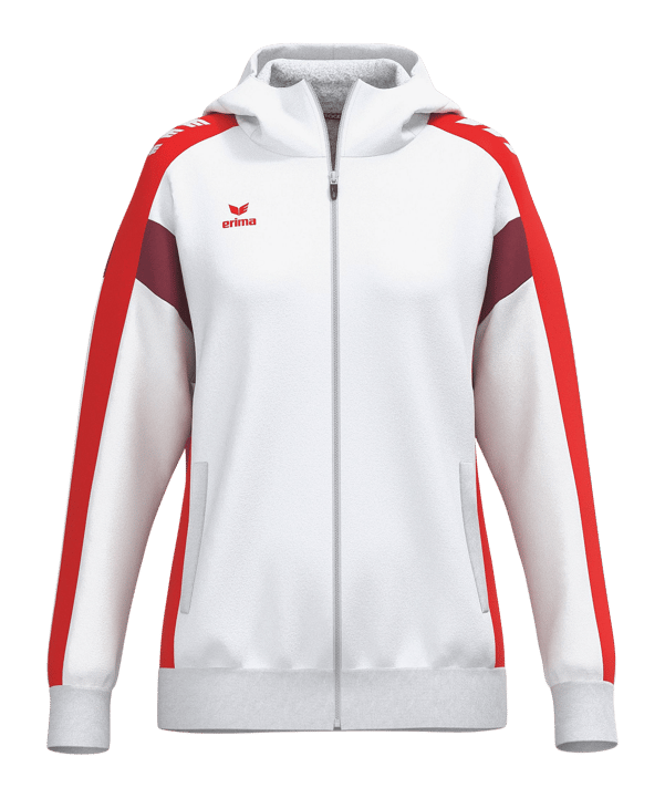Erima Celebrate 125 Kapuzenjacke Damen Weiss - weiss
