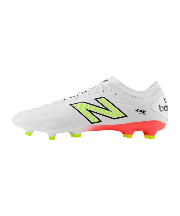 New Balance 442 Elite V2 FG Flash Point Weiss FEB2 - weiss