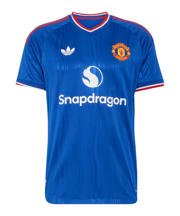 adidas Manchester United Authentic Maglietta Away 2026/2027 Blu - blu