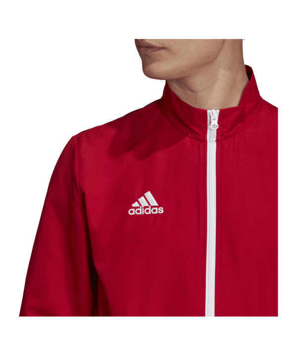 adidas Entrada 22 Präsentationsjacke Rot - rot