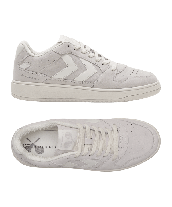 Hummel ST. POWER PLAY SUEDE Weiss F9806 - weiss