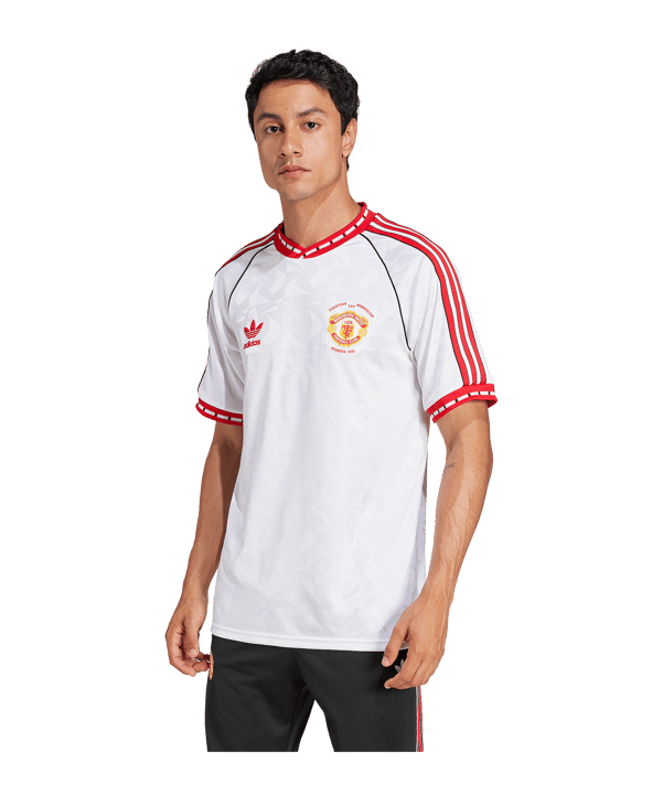 adidas Manchester United 1991 Trikot Away Weiss - weiss