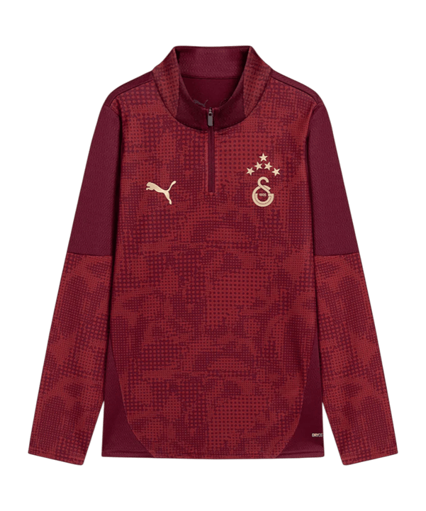 PUMA Galatasaray Istanbul Training 1/4 Zip Sweatshirt Kids Rot F03 - rot
