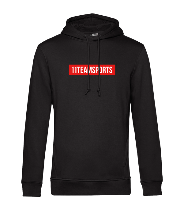 11teamsports Background Hoody Schwarz Weiss - schwarz