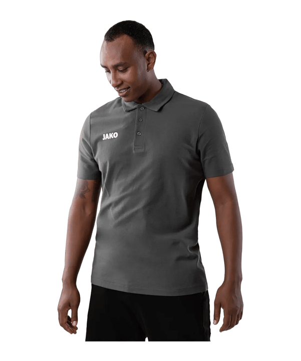 JAKO Base Polo Grijs K021 - grijs