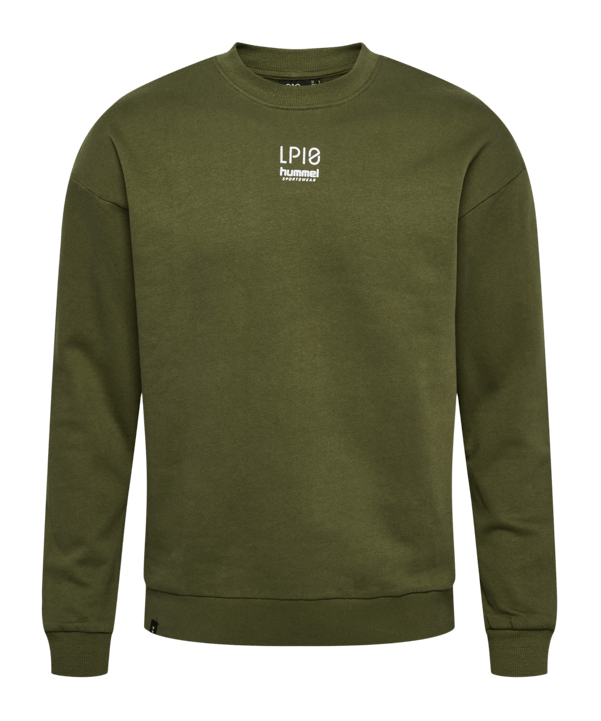 Hummel hmlLP10 Boxy Sweatshirt Grün F6187 - schwarz