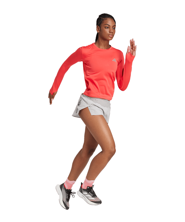 adidas Adizero Ekiden Sweatshirt Damen Rot - rot
