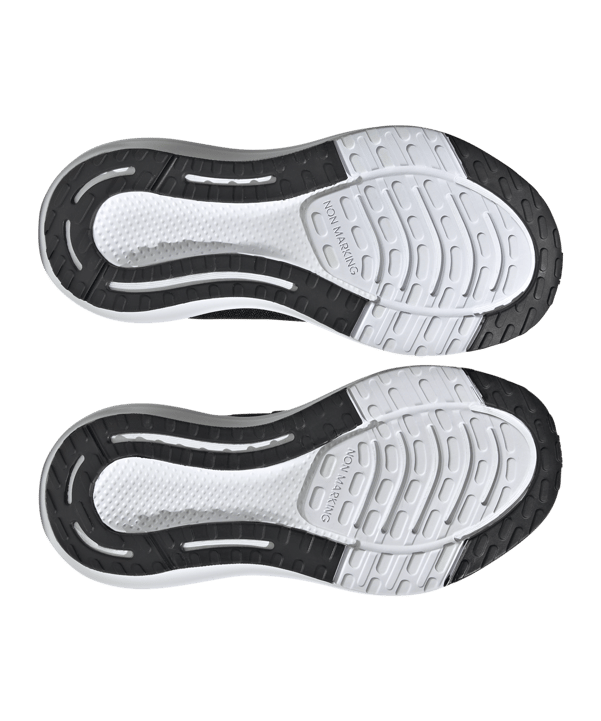 adidas EQ21 Run 2.0 Bounce Sport Running Elastic Lace wit Schwarz - schwarz